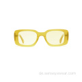 Fashion Design Square UV400 Polarisierte Acetat -Sonnenbrille